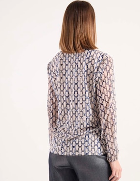 Blusa Punt Roma manga larga para mujer