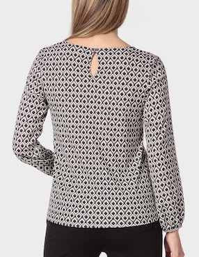 Blusa Punt Roma manga larga para mujer