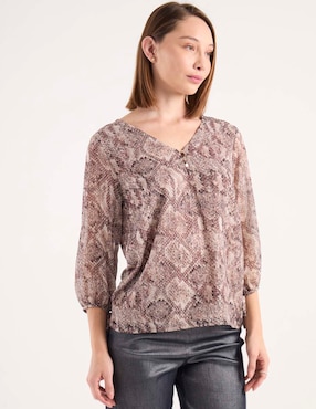 Blusa Punt Roma manga 3/4 para mujer