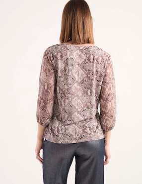 Blusa Punt Roma manga 3/4 para mujer