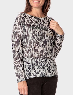 Blusa Punt Roma manga larga para mujer