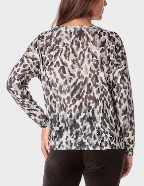 Blusa Punt Roma manga larga para mujer