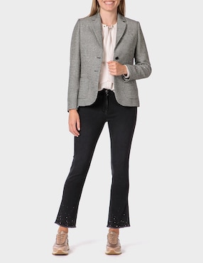 Pantalón acampanado Punt Roma straight para mujer