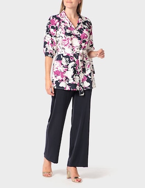 Blusa túnica Punt Roma manga al codo para mujer