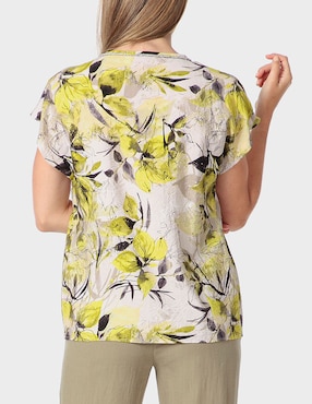 Blusa túnica Punt Roma manga corta para mujer