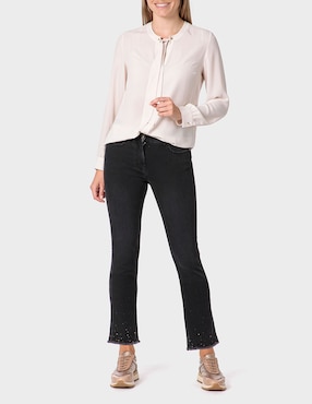 Blusa Punt Roma manga larga para mujer