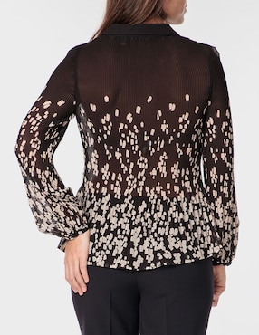 Blusa túnica Punt Roma manga larga para mujer