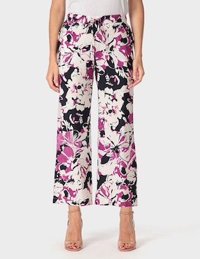 Pantalón coulotte Punt Roma straight para mujer