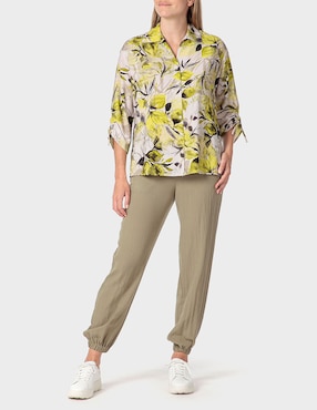 Blusa túnica Punt Roma manga 3/4 para mujer