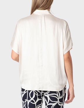 Blusa túnica Punt Roma manga corta para mujer