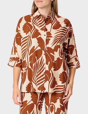 Blusa Punt Roma manga al codo para mujer