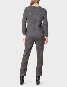 Pantalón de vestir Punt Roma slim para mujer