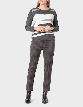Pantalón de vestir Punt Roma slim para mujer