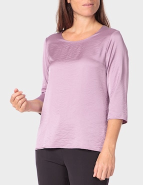 Blusa túnica Punt Roma manga 3/4 para mujer