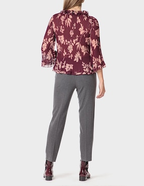 Pantalón de vestir Punt Roma slim para mujer