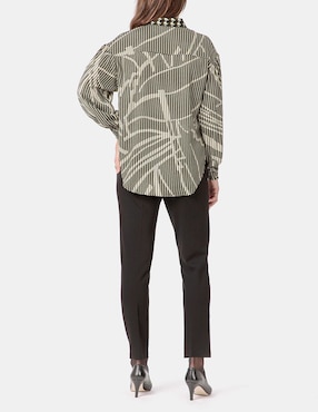 Pantalón de vestir Punt Roma slim para mujer