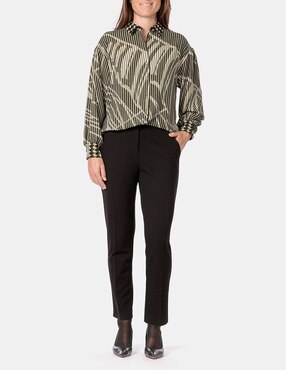 Pantalón de vestir Punt Roma slim para mujer