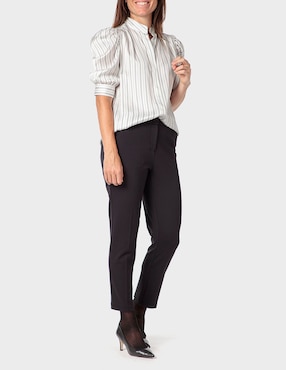 Pantalón de vestir Punt Roma slim para mujer