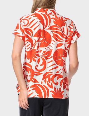 Blusa Punt Roma manga corta para mujer