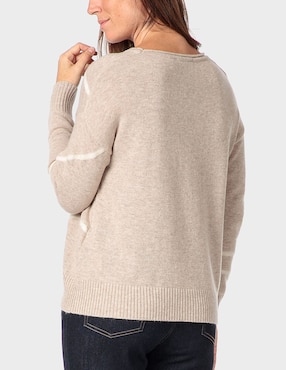 Suéter marca punt roma cuello ojal para mujer