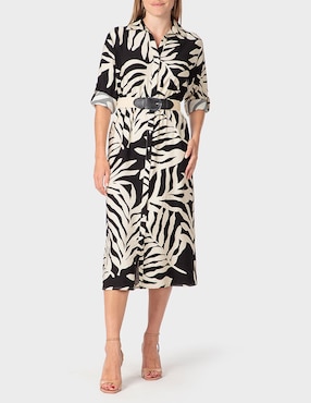 Vestido midi casual Punt Roma para mujer