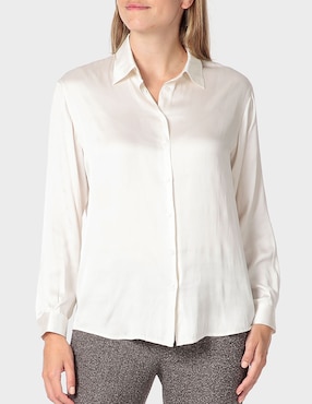 Blusa Punt Roma manga larga para mujer