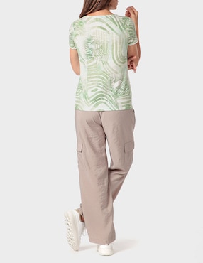 Pantalón cargo Punt Roma straight para mujer