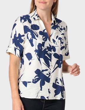 Blusa Punt Roma manga corta para mujer