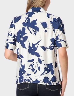 Blusa Punt Roma manga corta para mujer