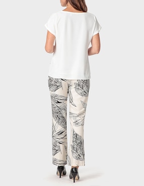 Pantalón Punt Roma straight para mujer