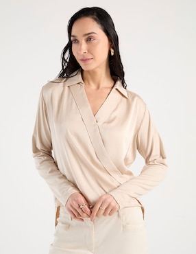 Blusa Punt Roma manga larga para mujer