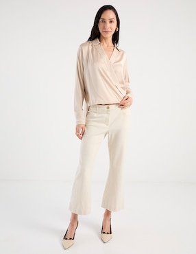 Blusa Punt Roma manga larga para mujer