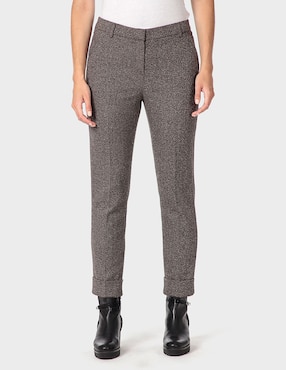 Pantalón Punt Roma straight para mujer