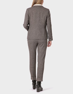 Pantalón Punt Roma straight para mujer