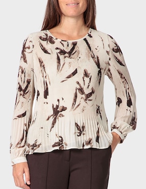 Blusa Punt Roma manga larga para mujer