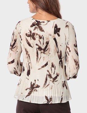 Blusa Punt Roma manga larga para mujer
