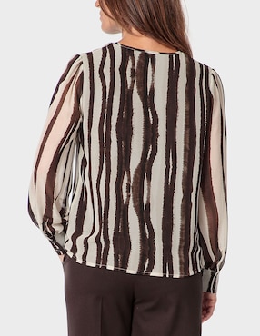 Blusa Punt Roma manga larga para mujer