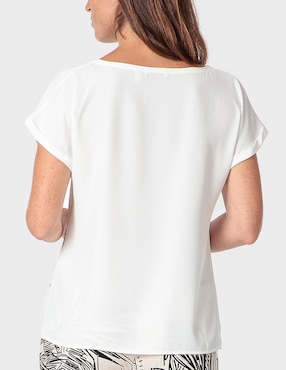 Playera manga corta Punt Roma cuello redondo para mujer