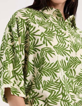 Blusa camisera Punt Roma manga 3/4 para mujer
