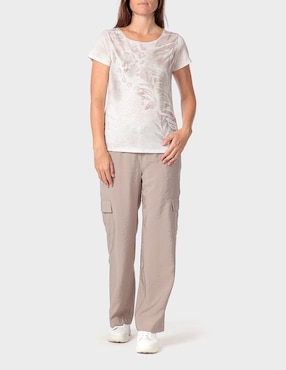 Playera manga corta Punt Roma cuello redondo para mujer