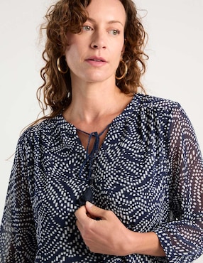 Blusa Punt Roma manga 3/4 para mujer