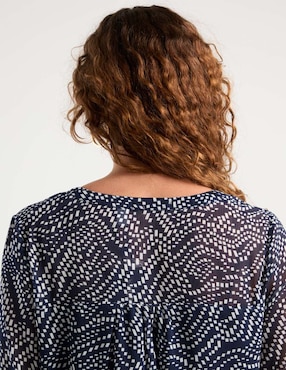 Blusa Punt Roma manga 3/4 para mujer