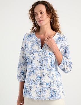 Blusa Punt Roma manga 3/4 para mujer