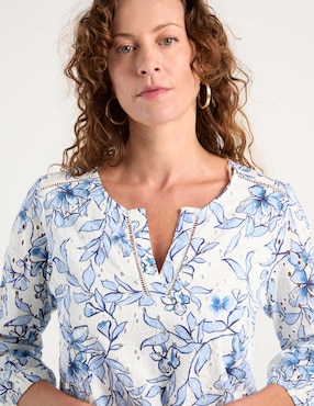 Blusa Punt Roma manga 3/4 para mujer