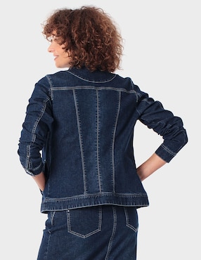 Chamarra denim Punt Roma para mujer