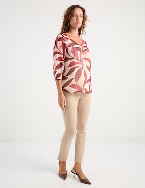 Blusa Punt Roma manga 3/4 para mujer