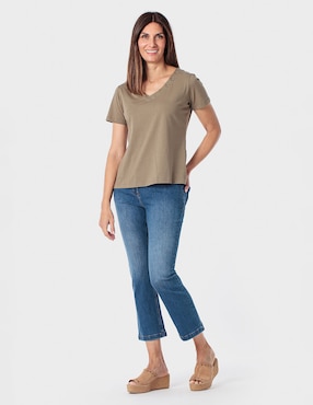 Pantalón Punt Roma flare para mujer