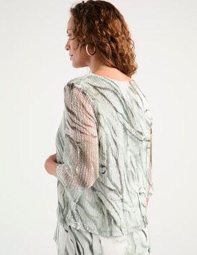 Blusa Punt Roma manga 3/4 para mujer