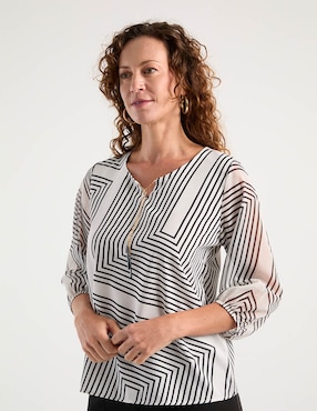 Blusa Punt Roma manga 3/4 para mujer