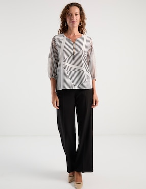 Blusa Punt Roma manga 3/4 para mujer
